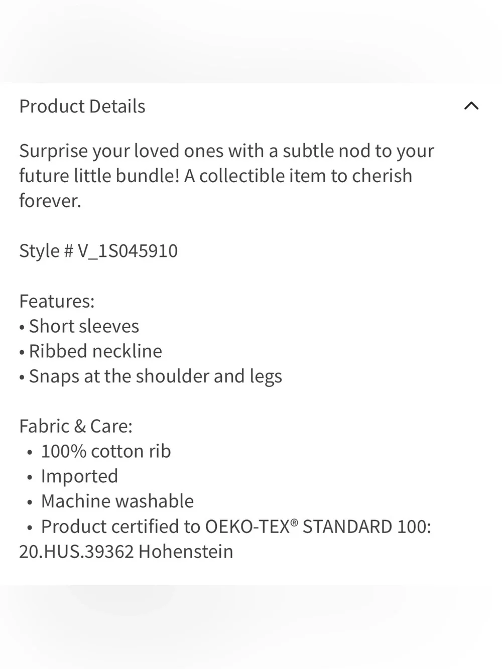 Baby announcement body suit
